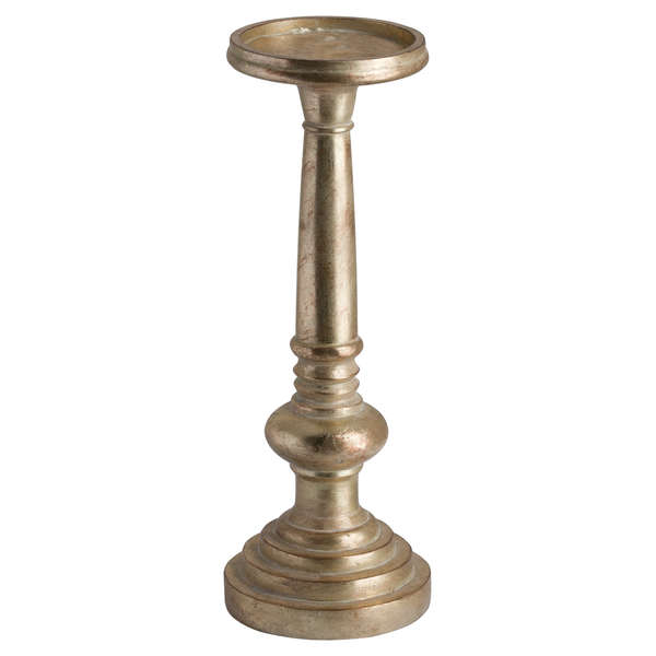 Antique Brass Effect Candle Holder