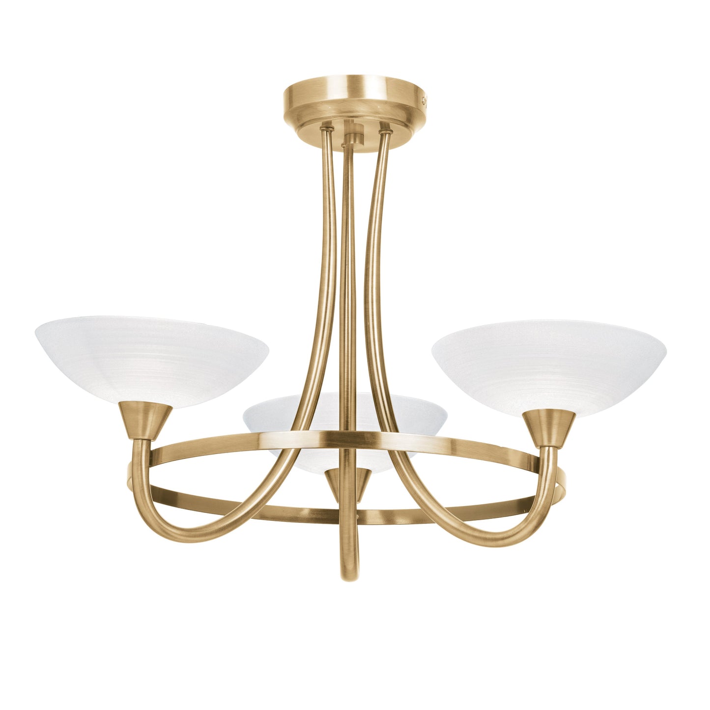 Cagney 3 Ceiling Lamp Antique Brass