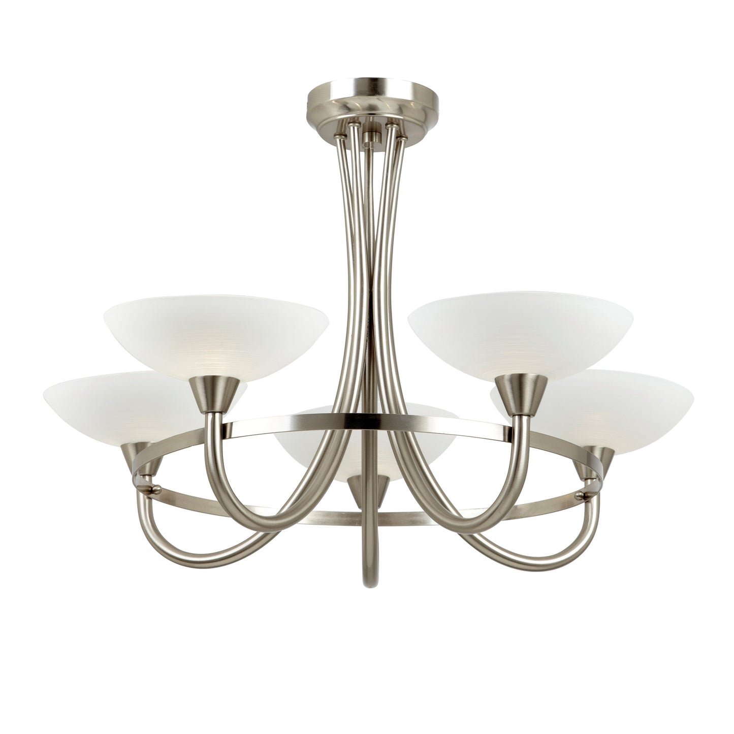 Cagney 5 Ceiling Lamp Satin Chrome