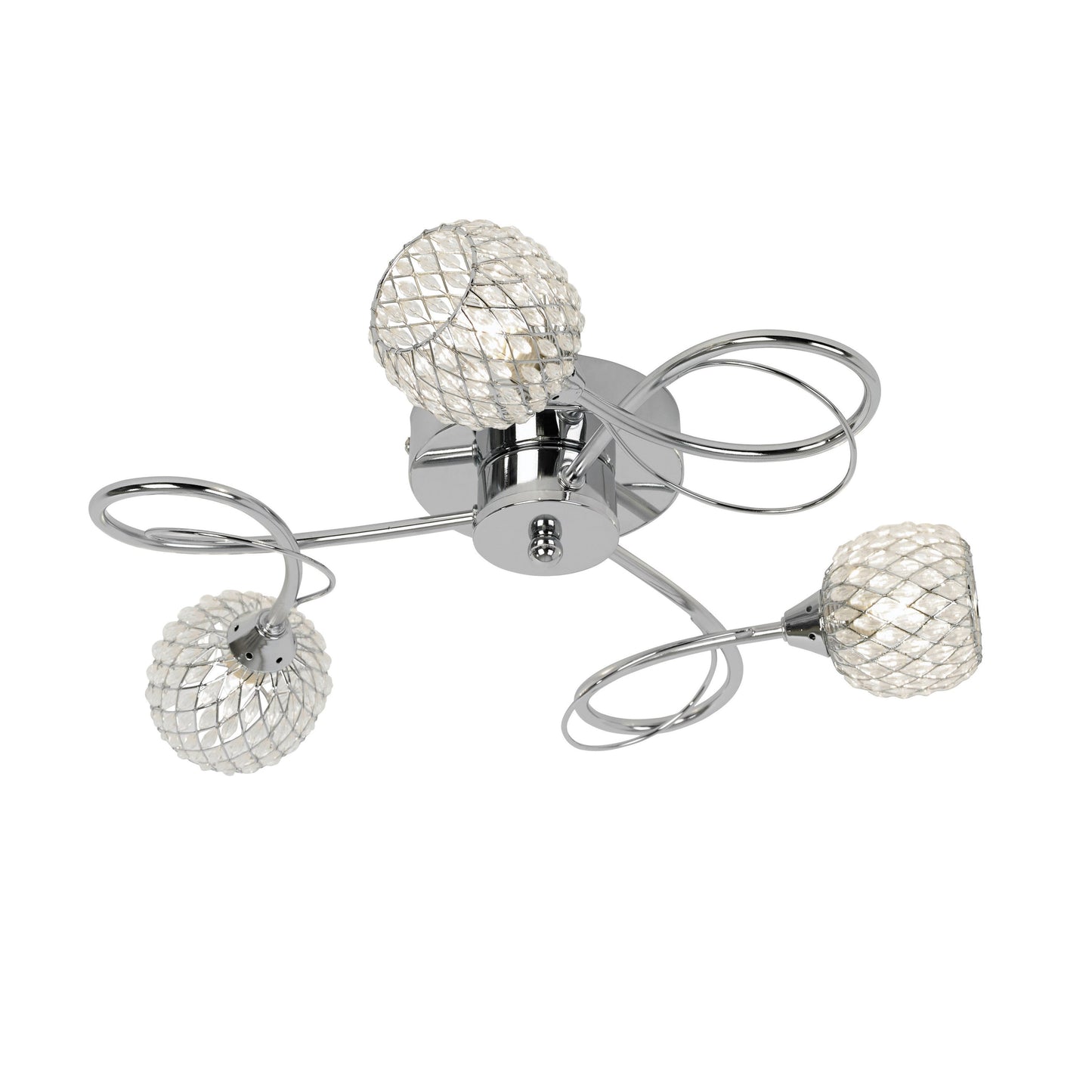 Aherne 3 Ceiling Lamp Chrome