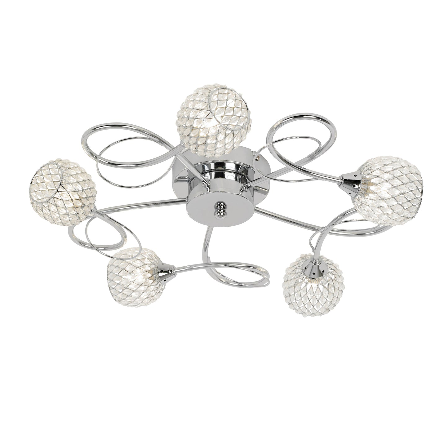 Aherne 5 Ceiling Lamp Chrome