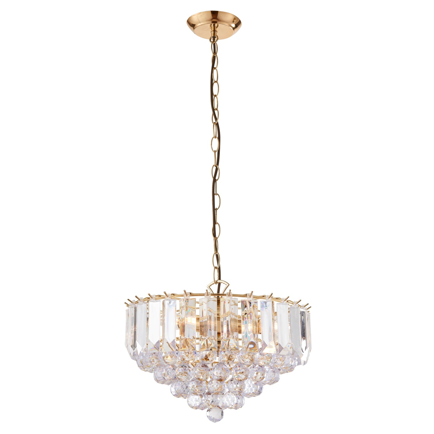 Fargo 3 Pendant Light Brass 380mm