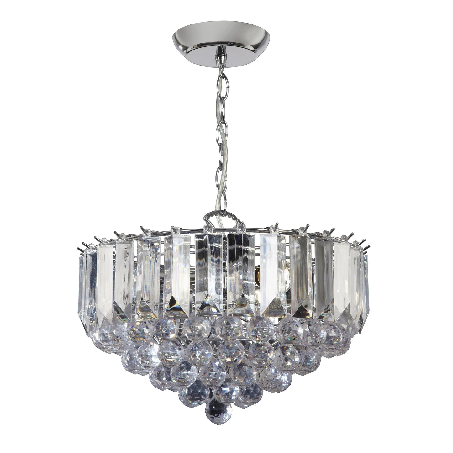 Fargo 3 Pendant Light Chrome 380mm