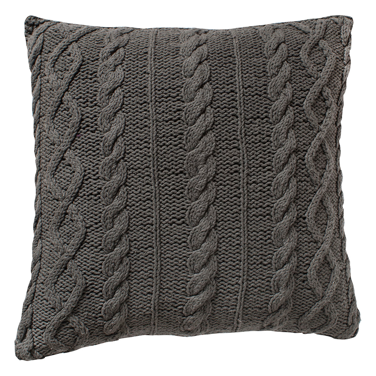 Walton Cable Knit Cushion Grey 450x450mm