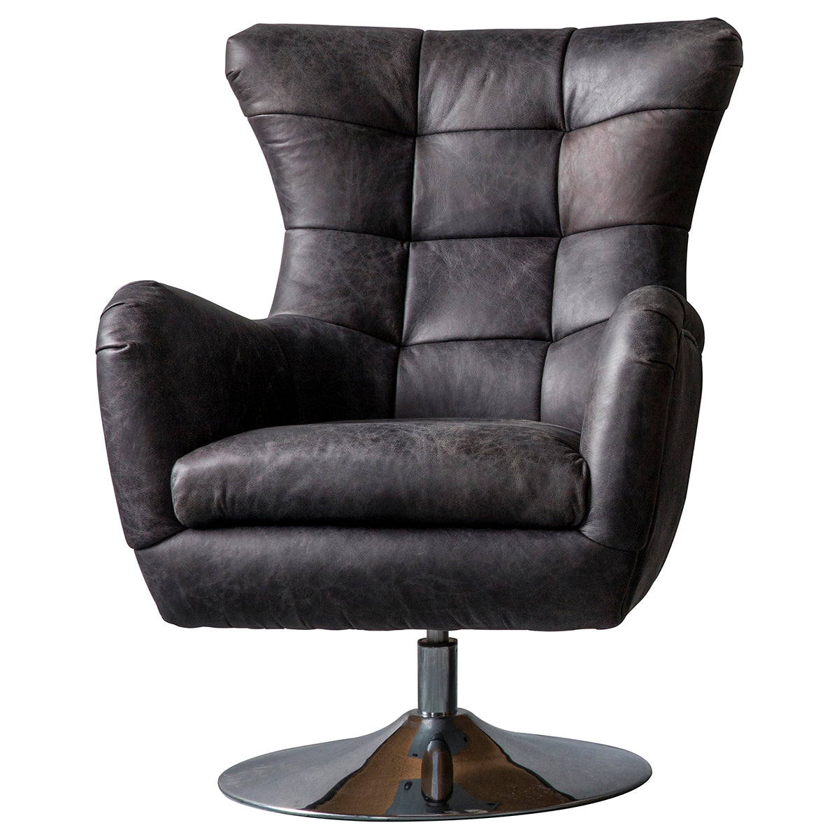 Bristol Swivel Chair Antique Ebony 700x810x950mm
