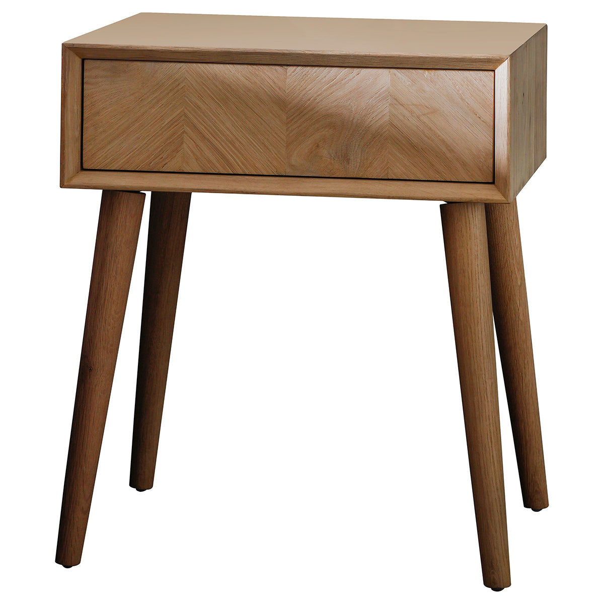 Milano 1 Drawer Side Table 500x410x600mm