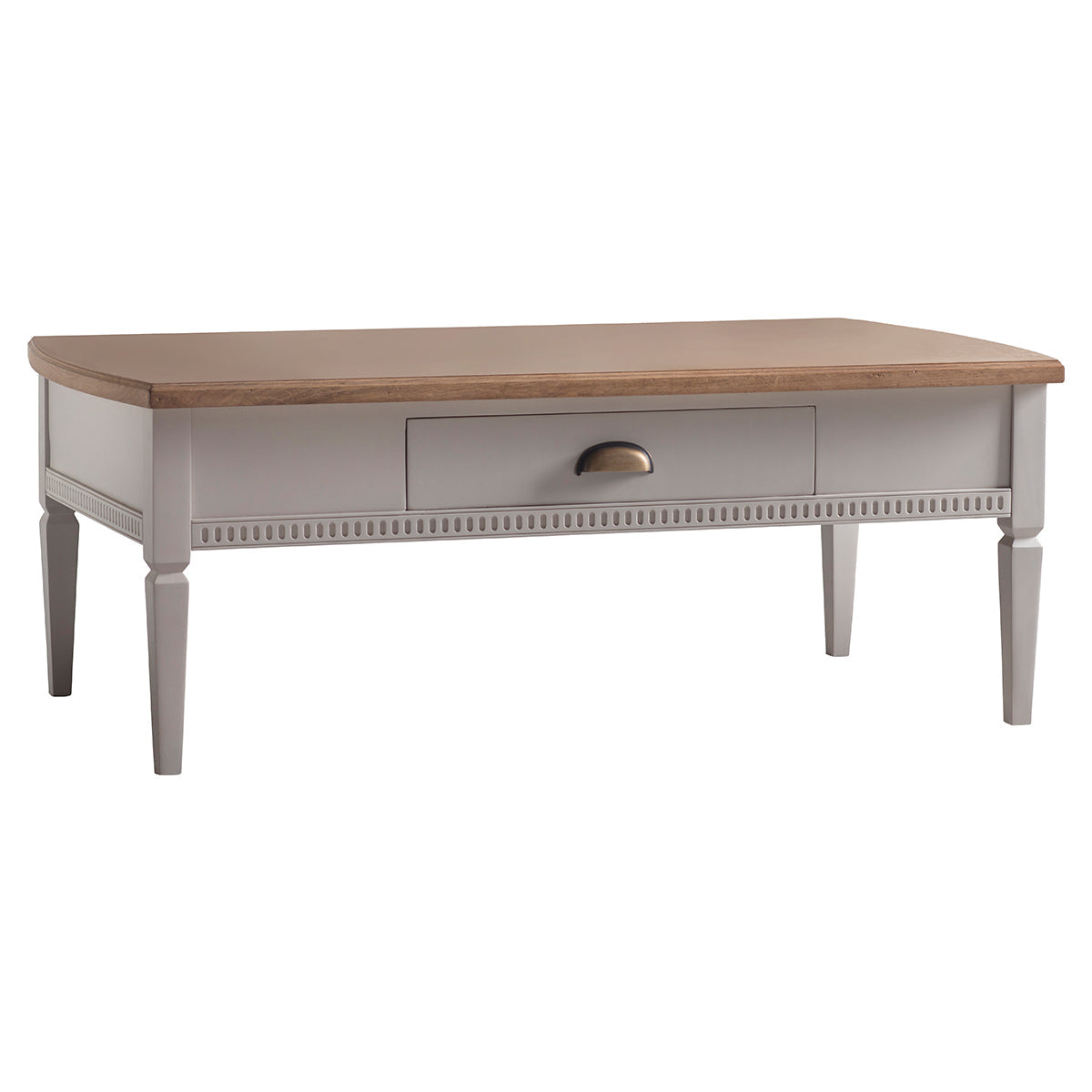 Bronte 1 Drawer Coffee Table Taupe 1200x650x450mm
