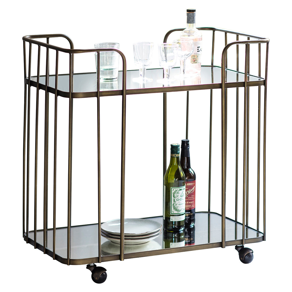 Verna Drinks Trolley Bronze 750x457x787mm