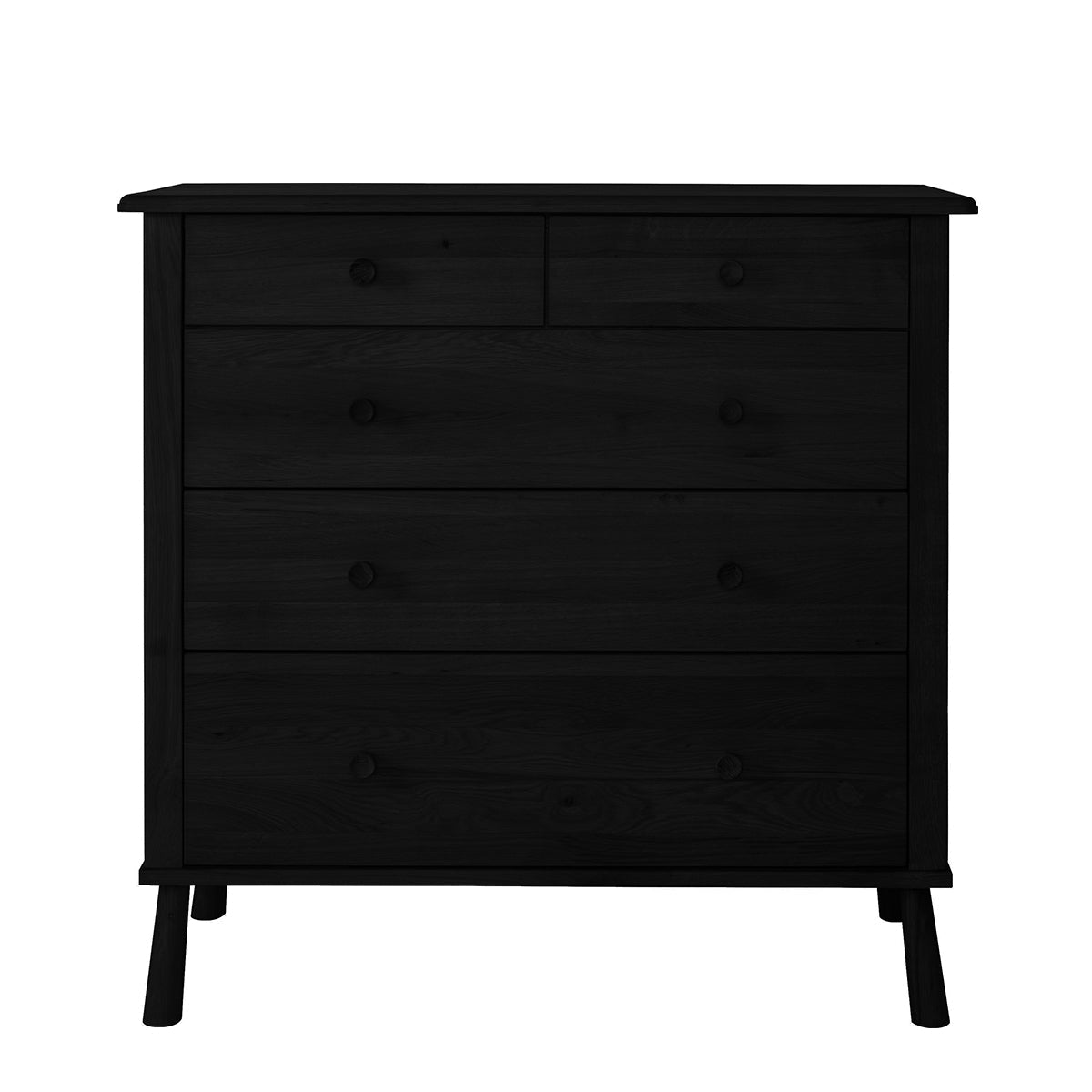 Wycombe 5 Drawer Chest Black 980x450x954mm