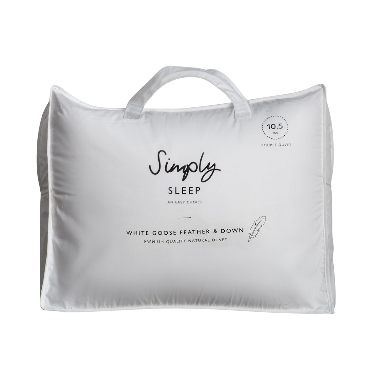 SS White Goose Feather & Down King Duvet 10.5 tog