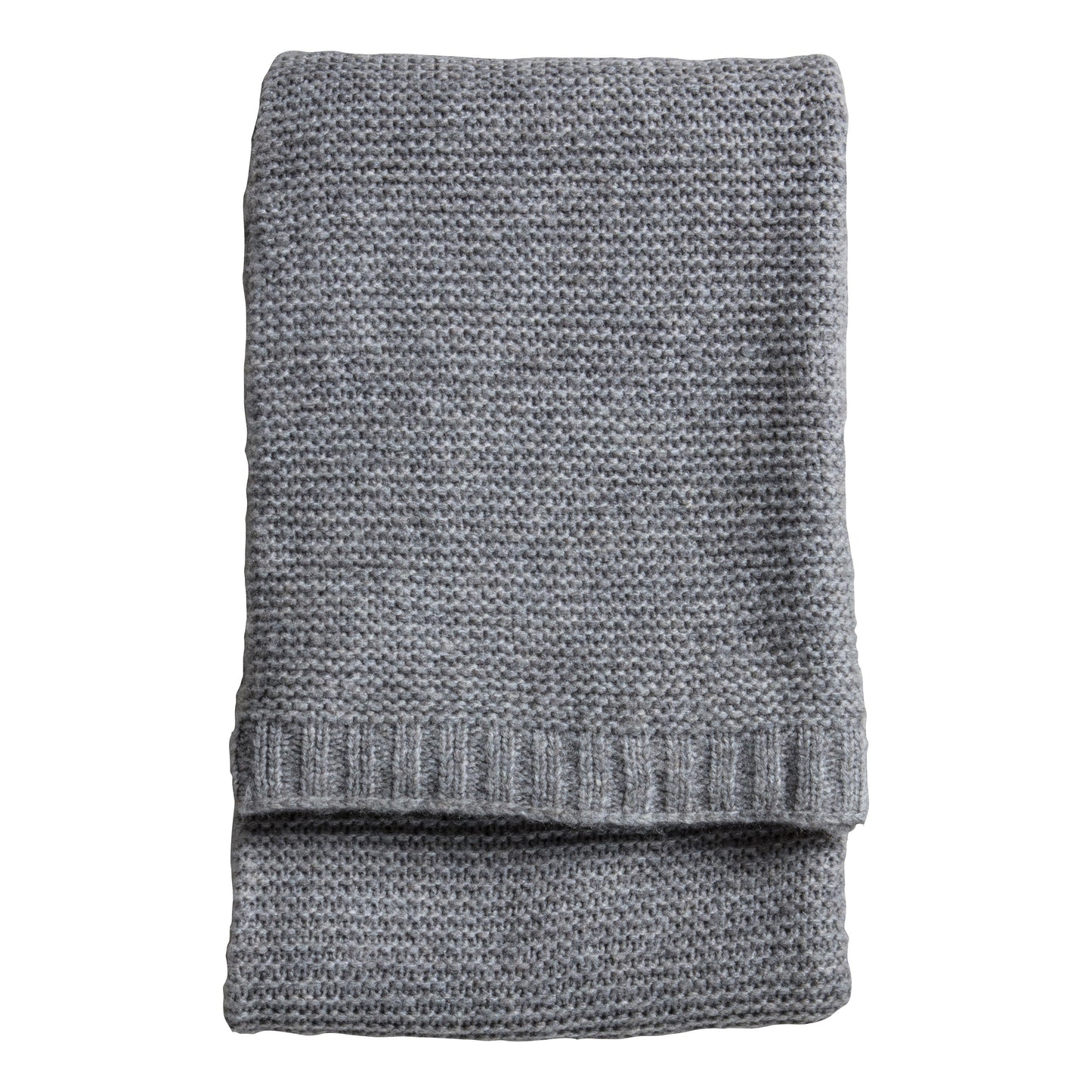 Chunky Knitted Throw Grey 1300x1700mm
