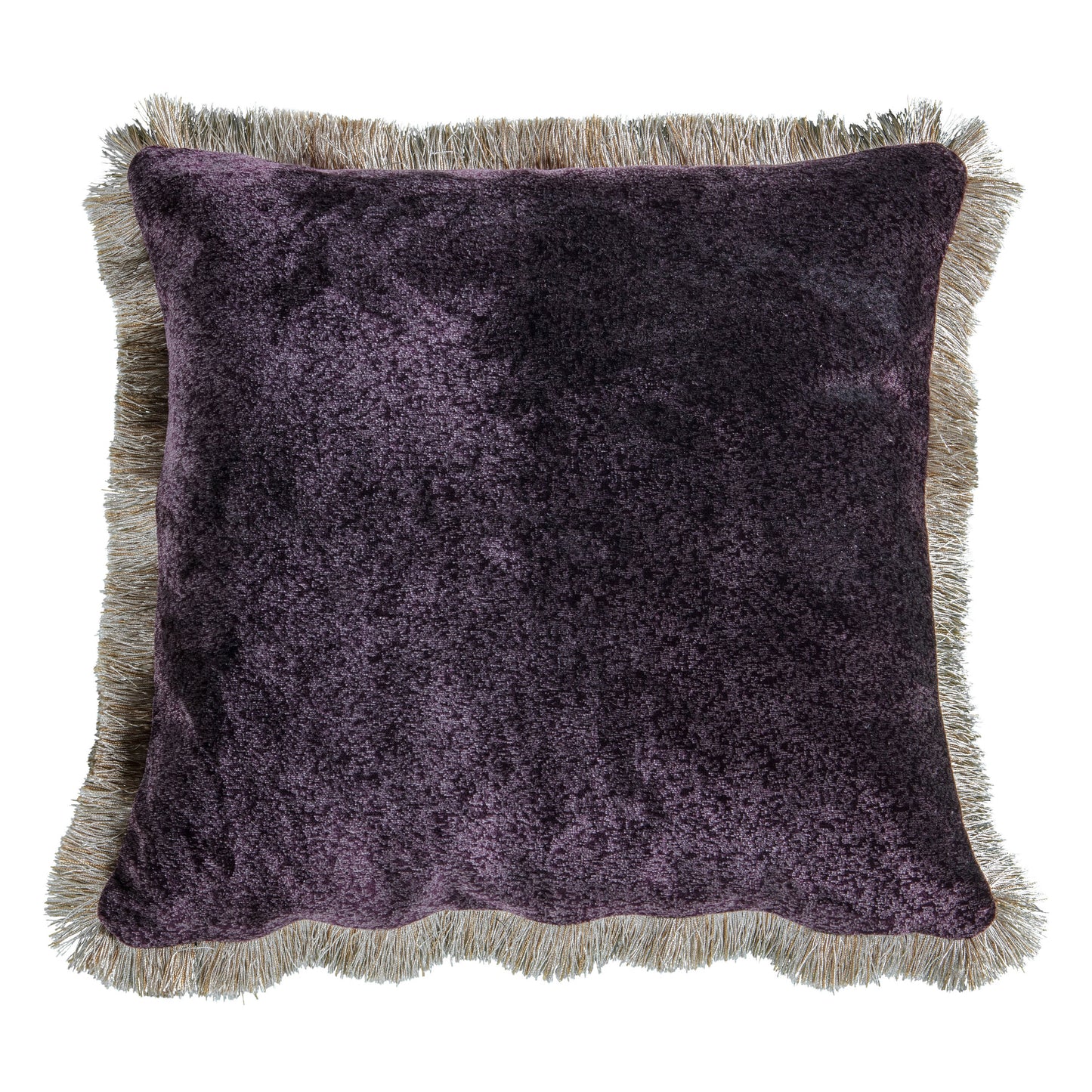 Mottled Velvet Cushion Plum 500x500mm