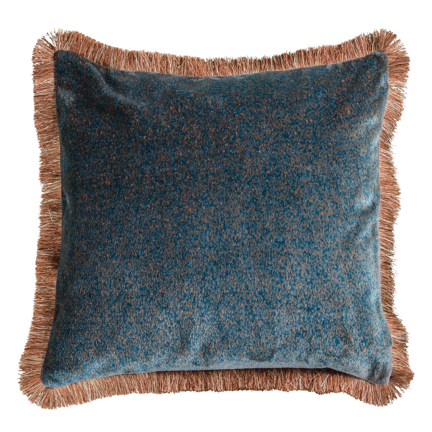 Mottled Velvet Cushion Teal 500x500mm