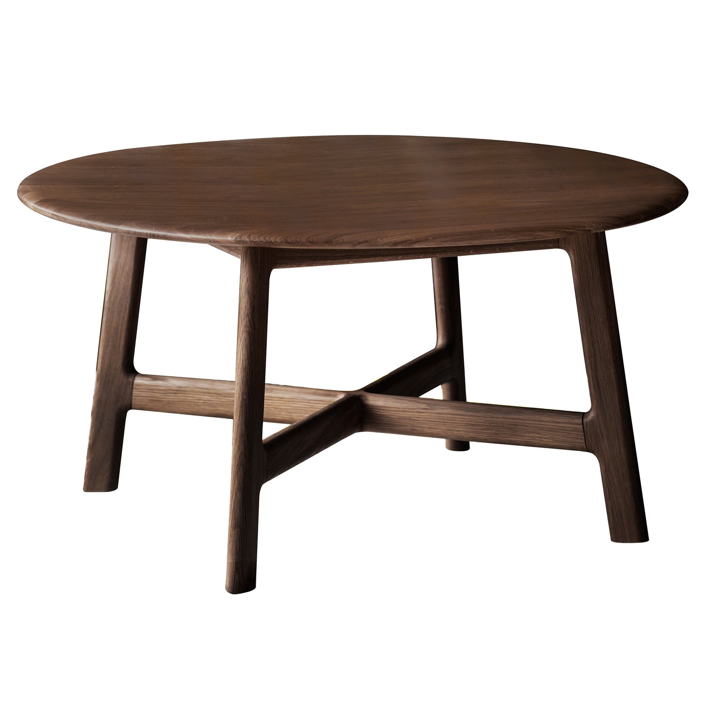 Madrid Round Coffee Table Walnut 800x800x400mm