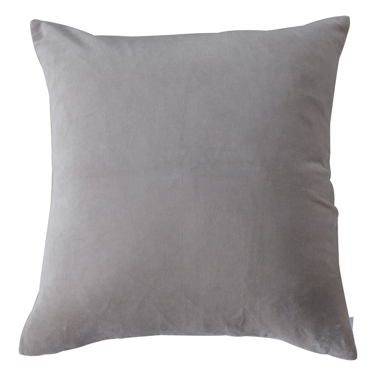 Cotton Velvet Cushion Grey 500x500mm
