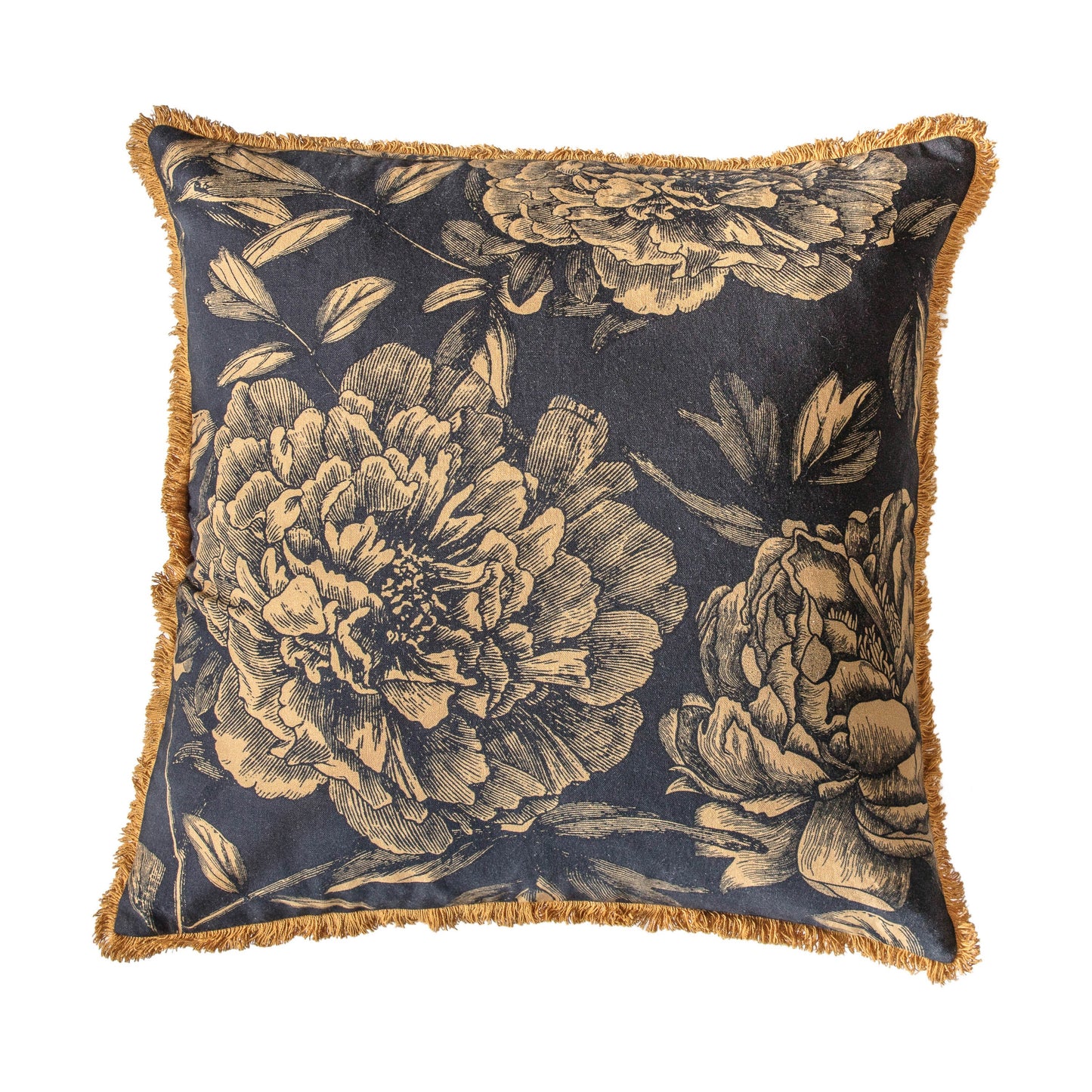 Vintage Floral Cushion Gold 550x550mm