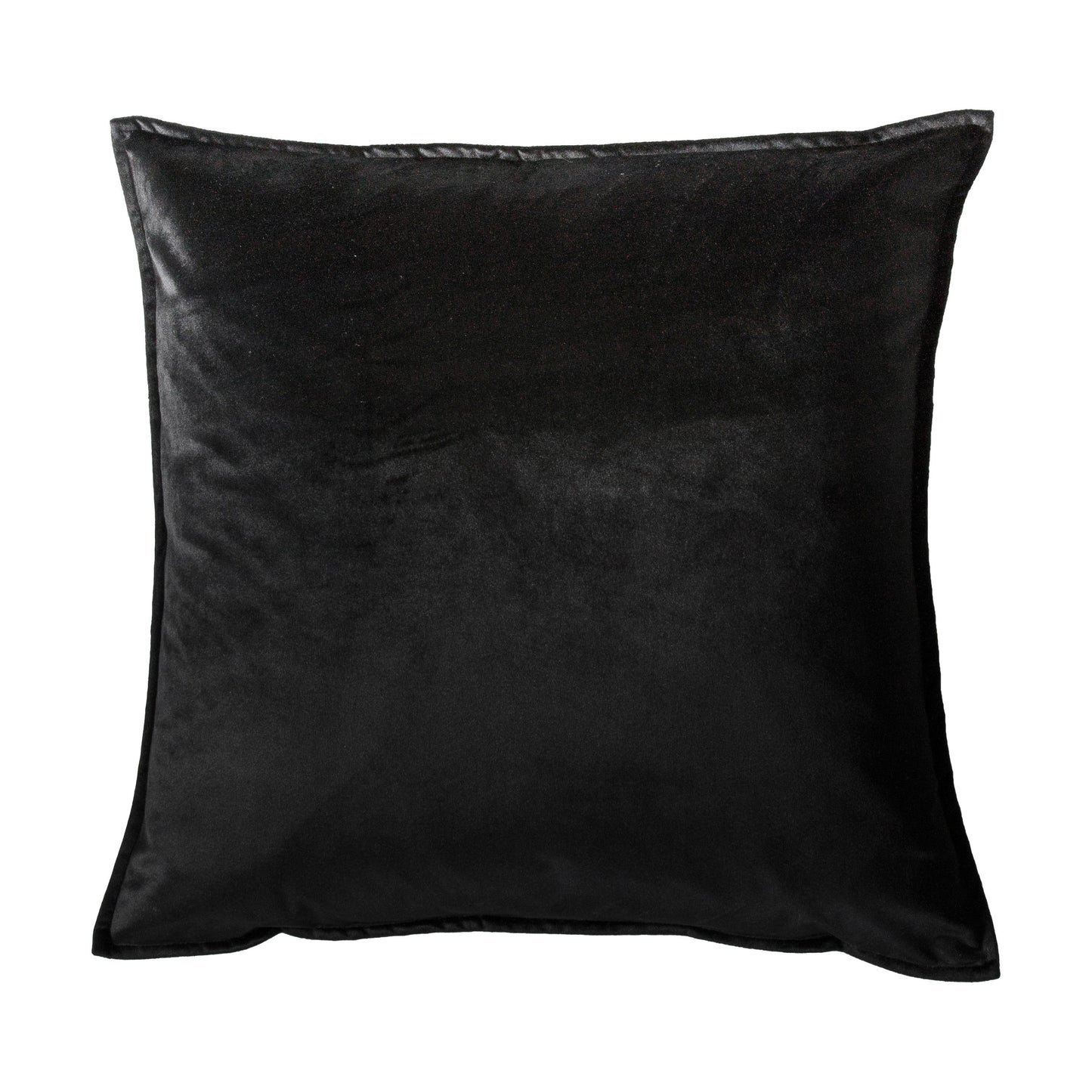 Meto Velvet Oxford Cushion Black 580x580mm