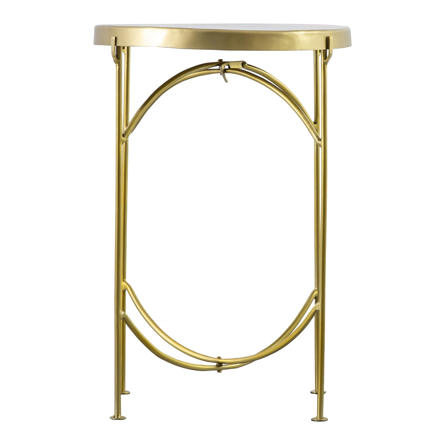 Limerick Side Table Brass 420x420x610mm
