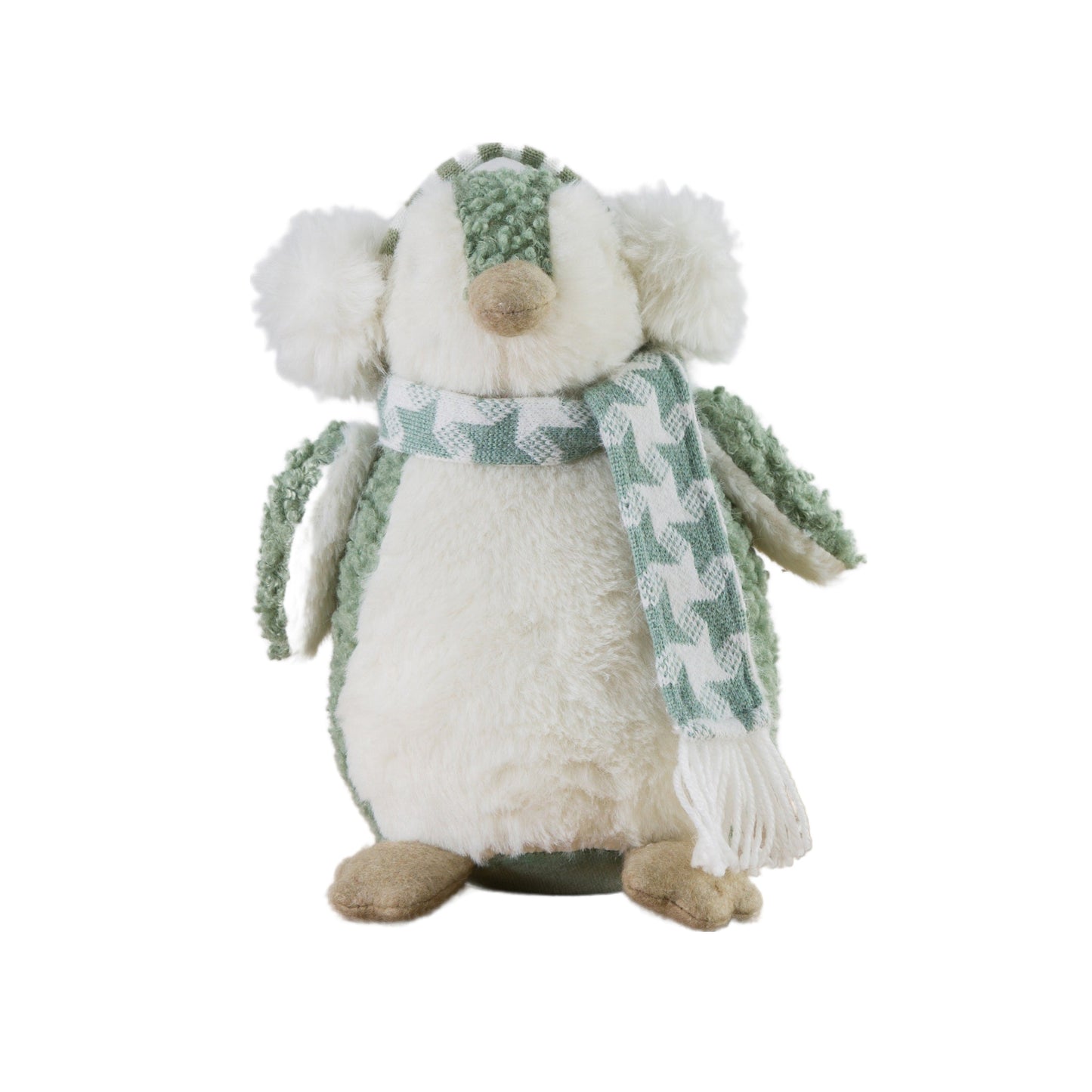 Penguin Scarf Sage/White 165x125x225mm