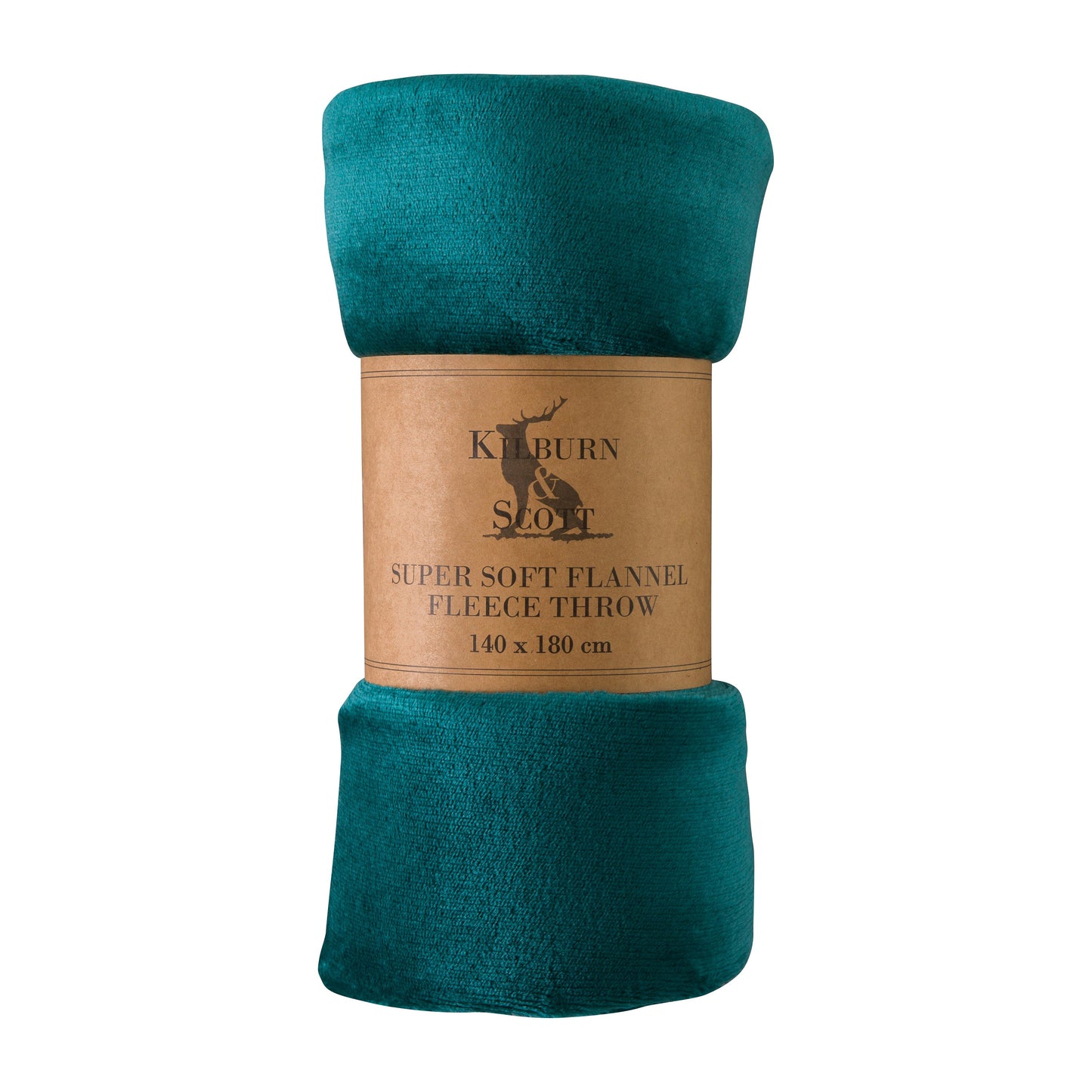 Rolled Flannel Fleece Teal 1400x1800mm