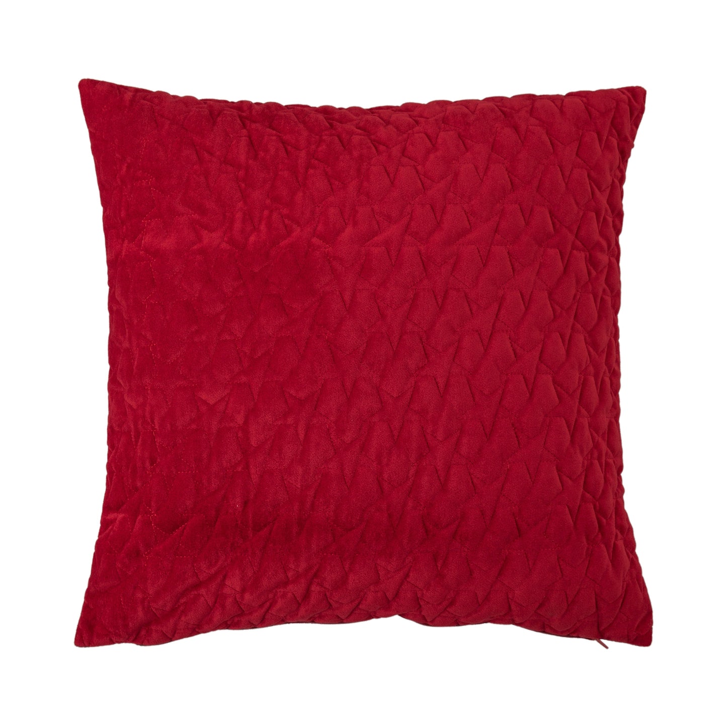 Stars Quilted Cushion Red 450x450mm