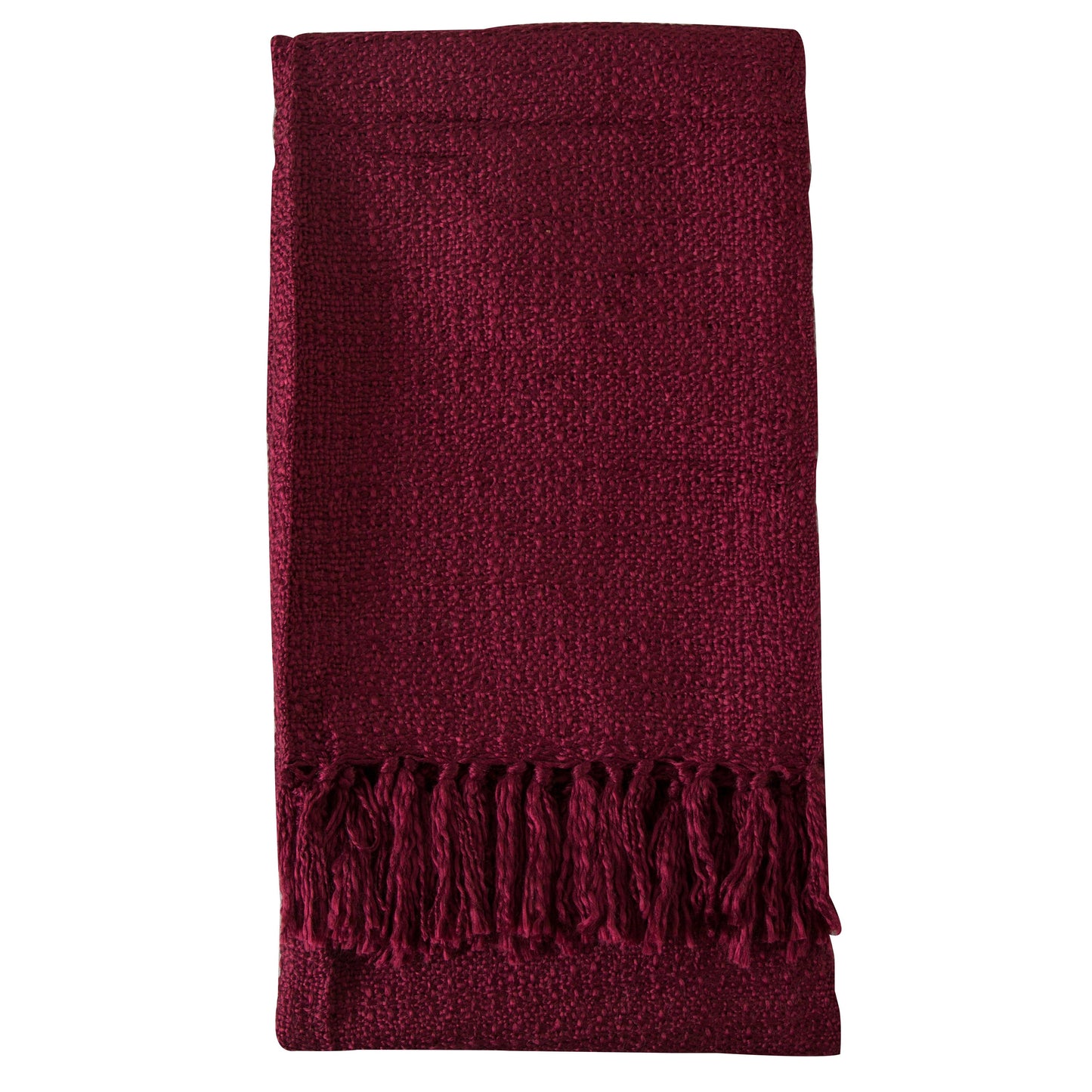 Acrylic Textured Throw Claret 1300x1700mm