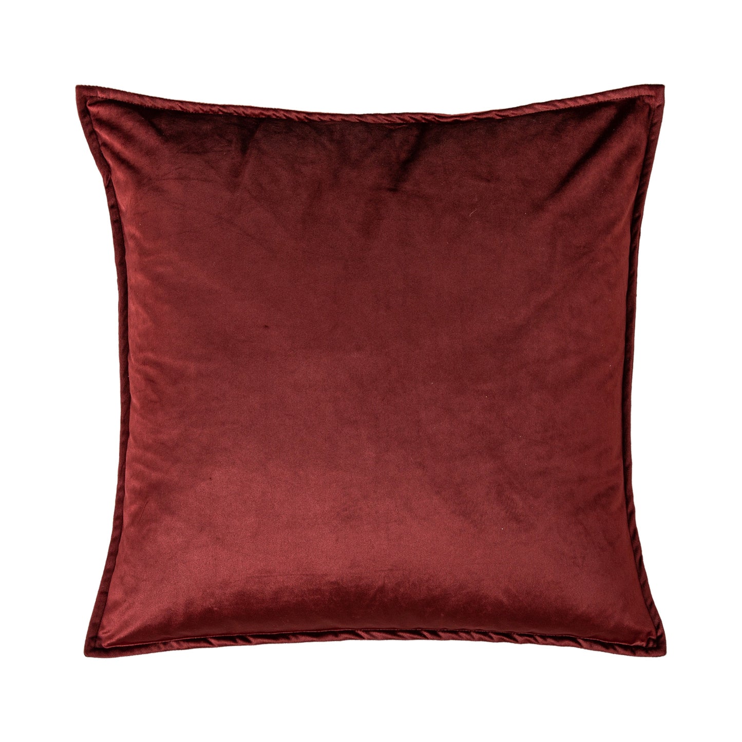 Meto Velvet Oxford Cushion Merlot 580x580mm
