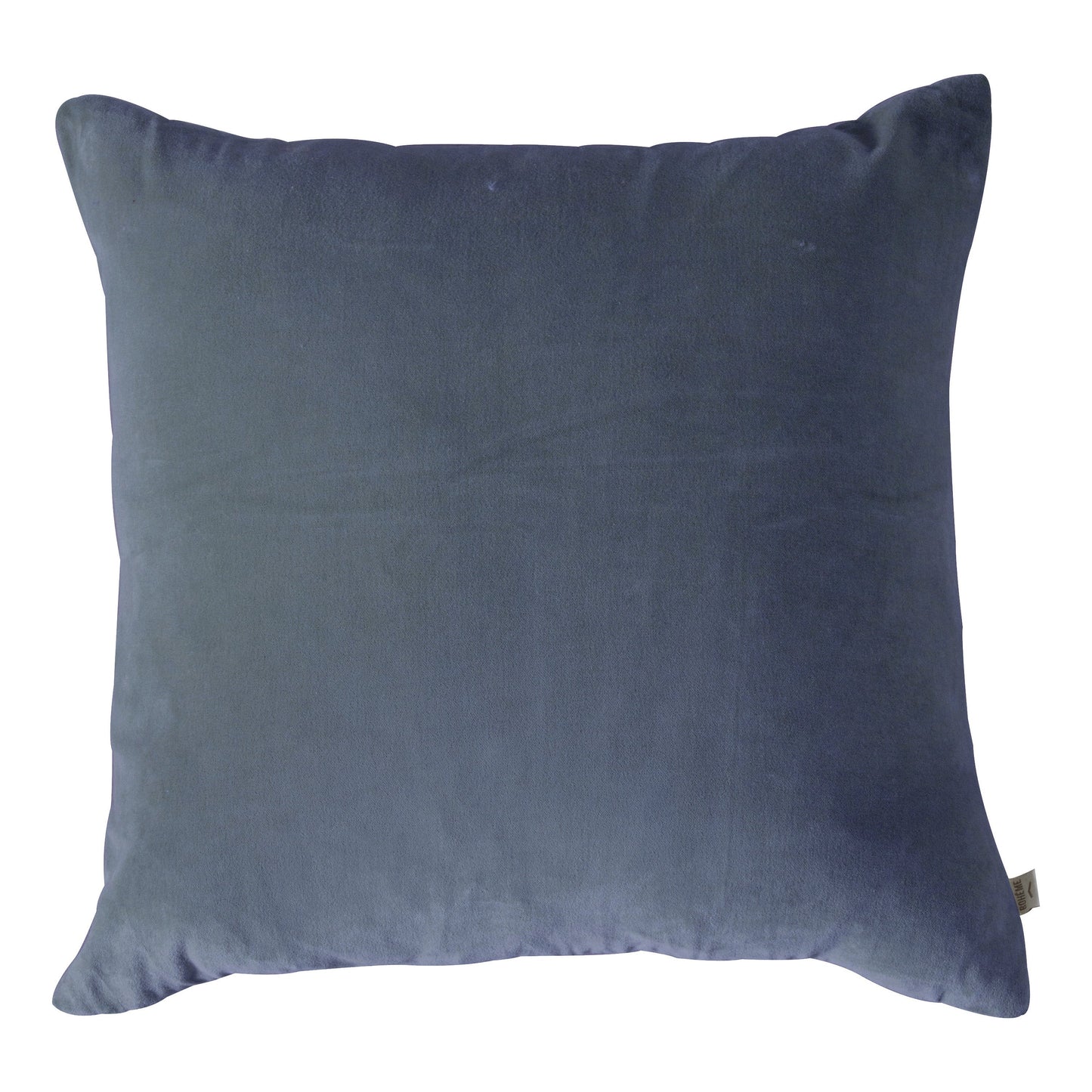 Cotton Velvet Cushion Navy 500x500mm