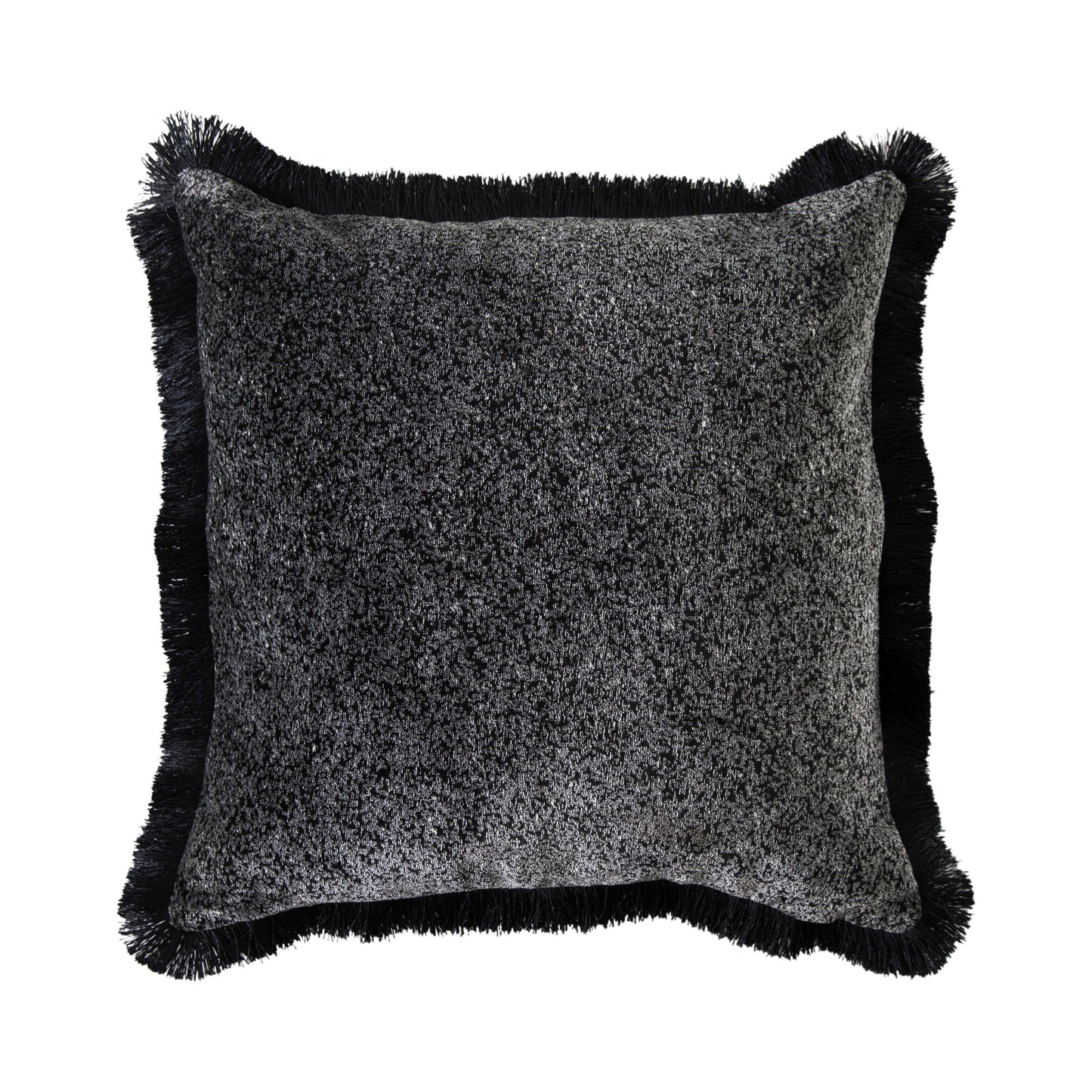 Mottled Velvet Cushion Grey 500x500mm