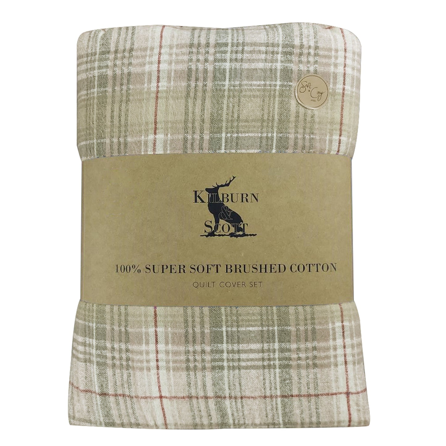 Falkirk Check Brushed Cotton Duvet Set Single