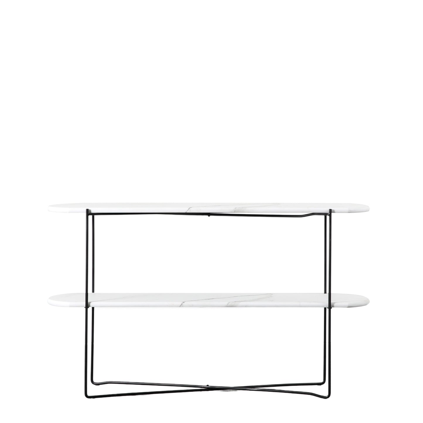 Linford Console Table White Marble 1200x320x700mm