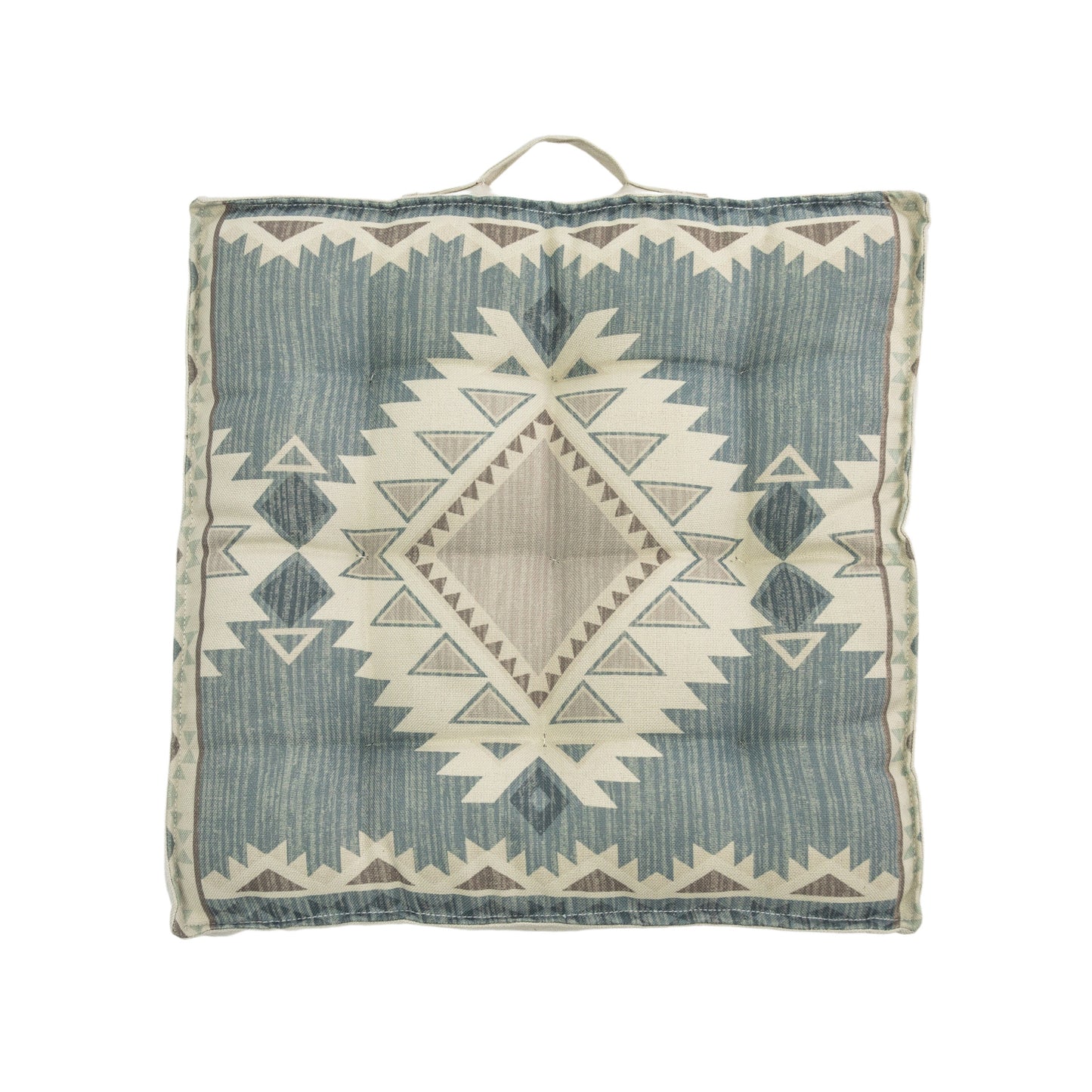 SG Aztec Printed Floor Cushion Grey 580x580mm