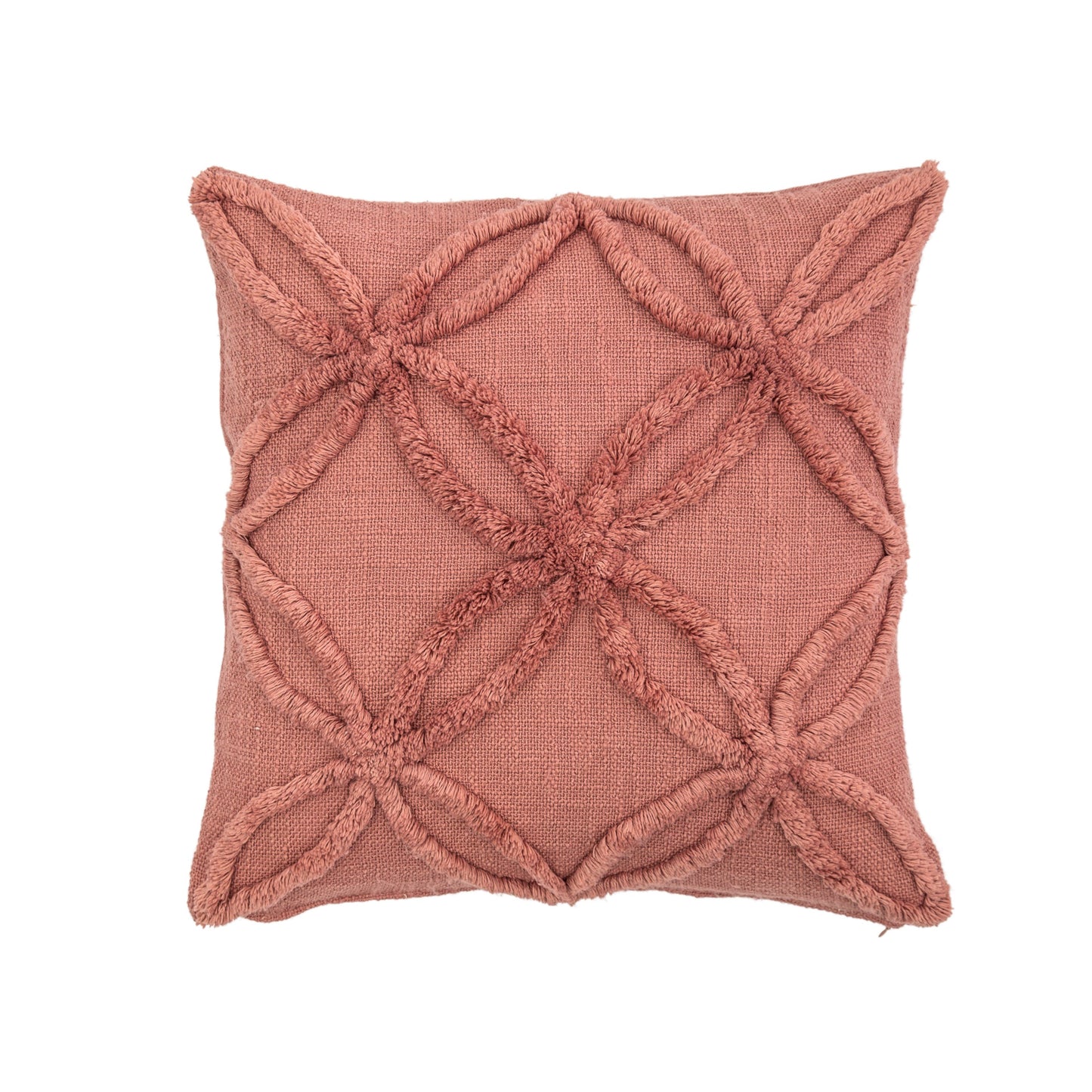 SG Miami Tufted Cushion Coral 500x500mm