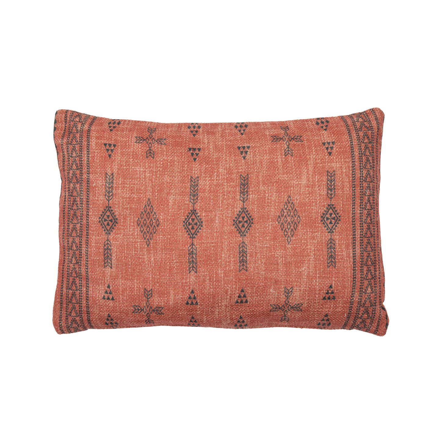 SG Aztec Print Cushion Coral 600x400mm