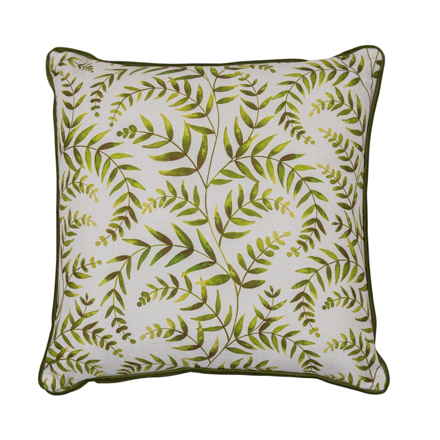 Heritage Leaf Cushion Olive 550x550mm