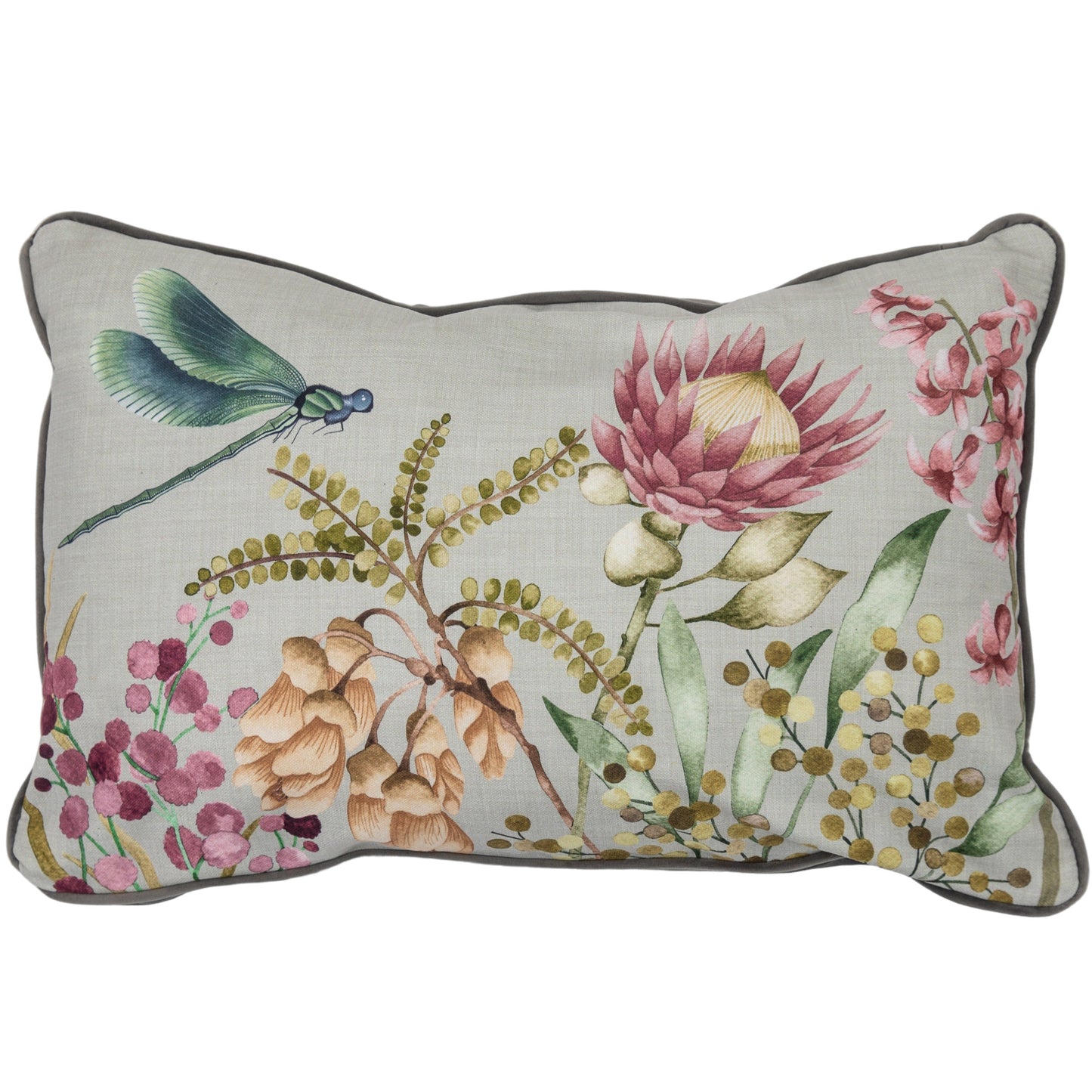 Heritage Dragonfly Cushion Steel 650x350mm