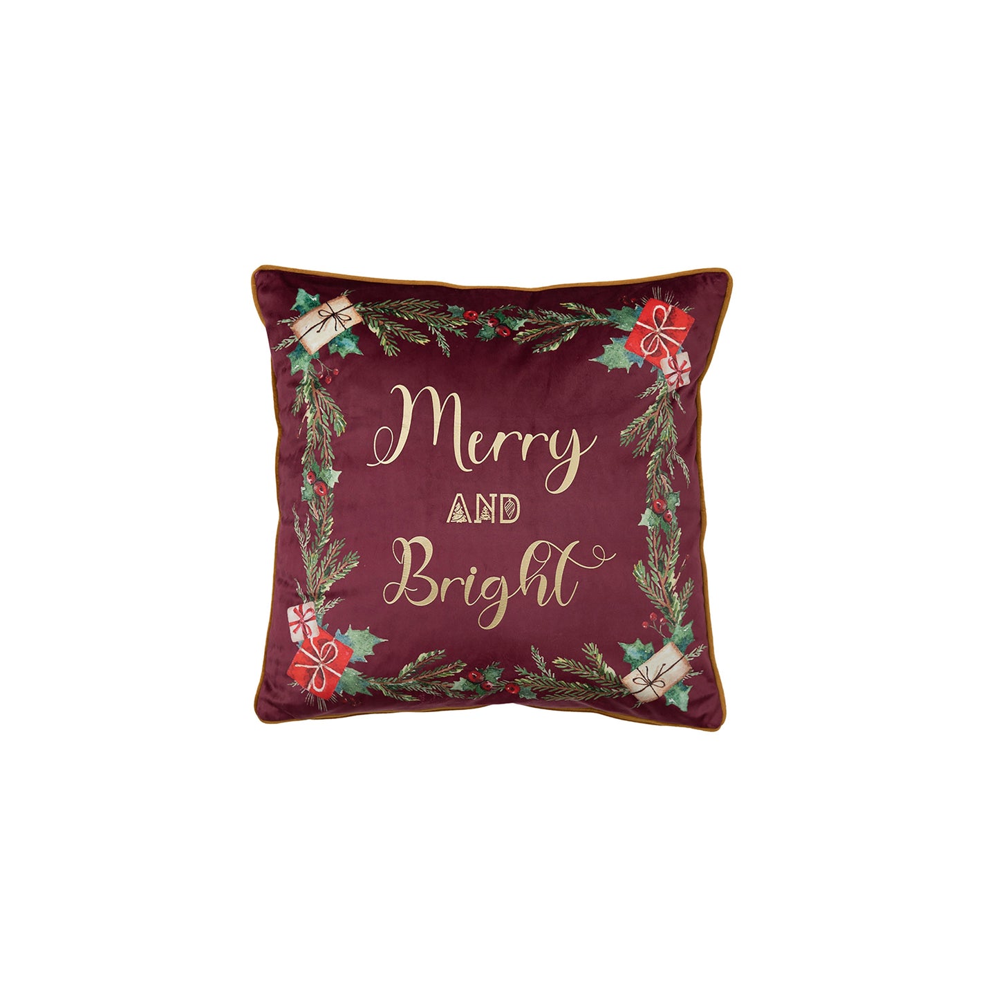 Merry and Bright Cushion Red 450x450mm