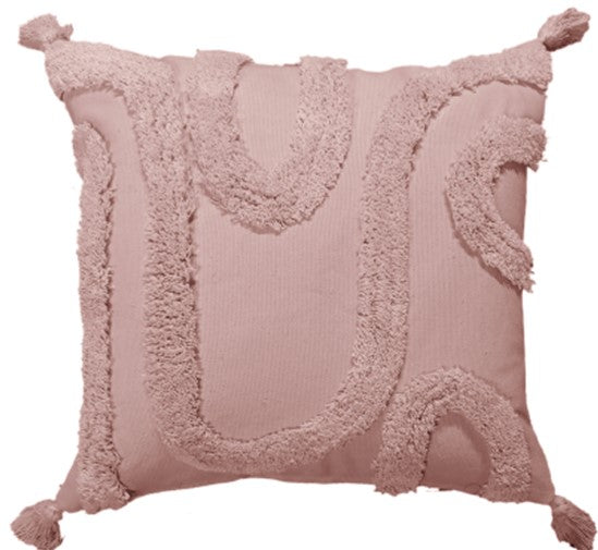 cotton tufted woven cushion  45 x 45 pink

Size: 45 x 45 cm